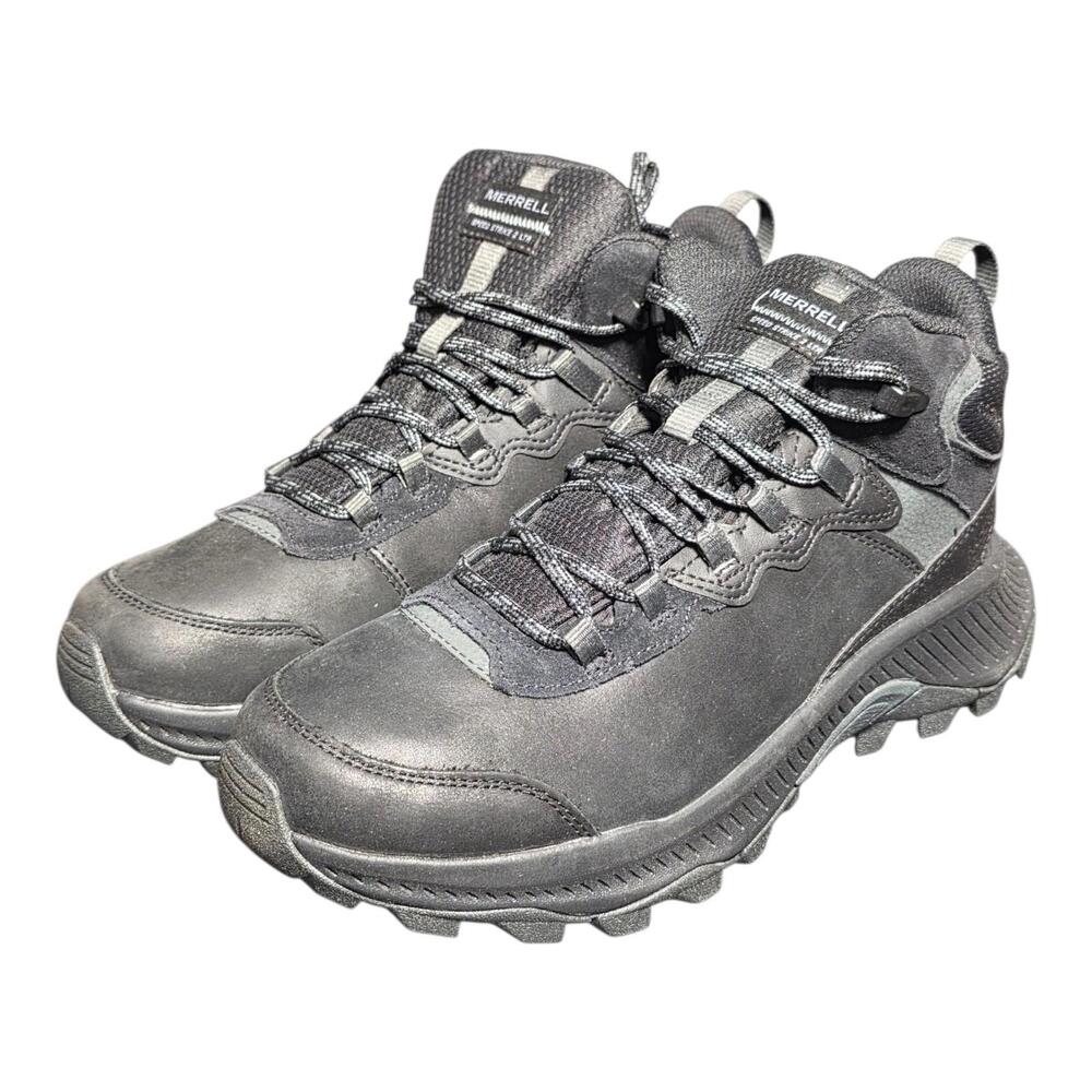 Merrell Men's Speed Strike 2 Mid Waterproof Hiking Shoe 8.5Black Lace-up J037833